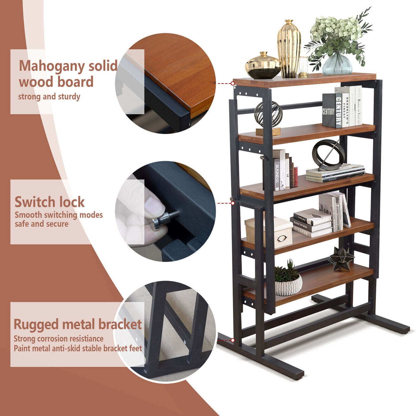 Convertible Dining Table and Bookshelf & free shipping